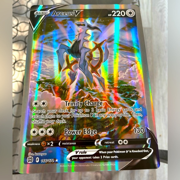 Pokemon Other - 🇨🇦 3/$12 🇨🇦 Pokemon Jumbo Arceus Holo 2022 Oversized Pokemon Game Card 166/172